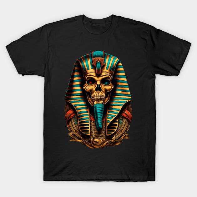 SKULL PHARAOH T-Shirt by alvalferca